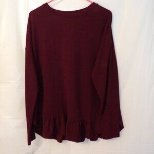 Woman's Banana Republic Burgundy, size Large